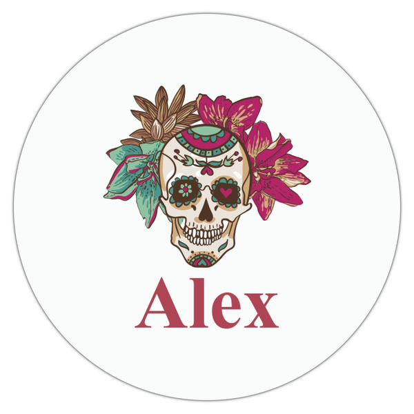 Sugar Skulls & Flowers Drink Topper - Medium - Single