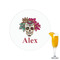 Sugar Skulls & Flowers Printed Drink Topper - 2.15" (Personalized)