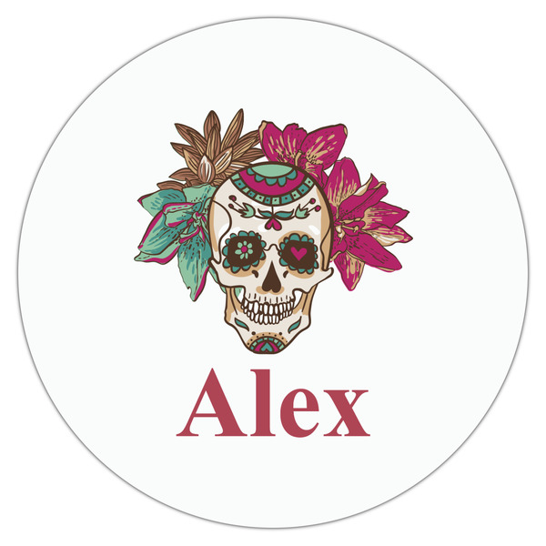 Sugar Skulls & Flowers Drink Topper - XLarge - Single