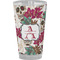 Sugar Skulls & Flowers Pint Glass - Full Color - Front View