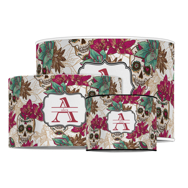 Sugar Skulls & Flowers Drum Lampshades - MAIN