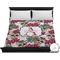 Sugar Skulls & Flowers Duvet Cover - King (Personalized)