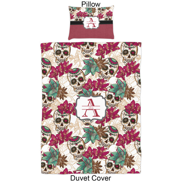 Sugar Skulls & Flowers Duvet Cover Set - Twin - Approval