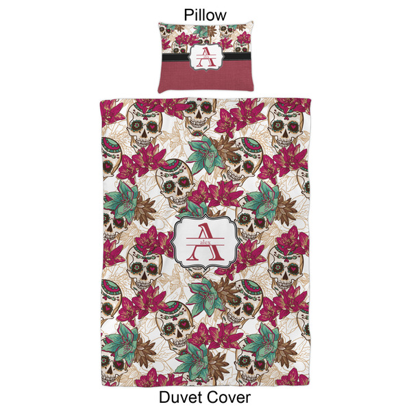 Sugar Skulls & Flowers Duvet Cover Set - Twin XL - Approval