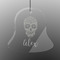 Sugar Skulls & Flowers Engraved Glass Ornament - Bell
