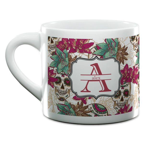 Sugar Skulls & Flowers Espresso Cup - 6oz (Double Shot) (MAIN)