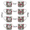 Sugar Skulls & Flowers Espresso Cup - 6oz (Double Shot Set of 4) APPROVAL