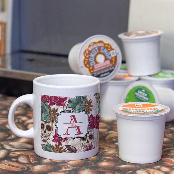 Sugar Skulls & Flowers Espresso Cup - Single Lifestyle