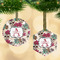 Sugar Skulls & Flowers Frosted Glass Ornament - MAIN PARENT