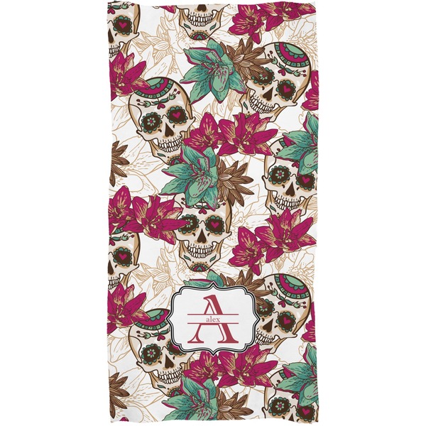 Sugar Skulls & Flowers Full Sized Bath Towel - Apvl