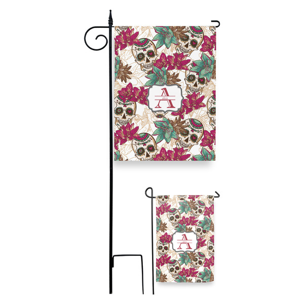 Sugar Skulls & Flowers Garden Flag - PARENT/MAIN
