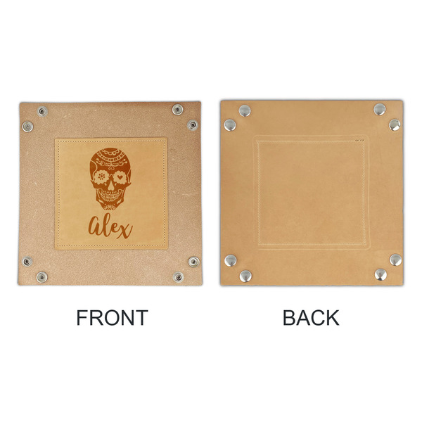 Sugar Skulls & Flowers Genuine Leather Valet Trays - APPROVAL