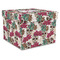 Sugar Skulls & Flowers Gift Box with Lid - Canvas Wrapped - X-Large (Personalized)