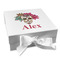 Sugar Skulls & Flowers Gift Boxes with Magnetic Lid - White - Front