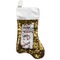 Sugar Skulls & Flowers Reversible Sequin Stocking - Gold (Personalized)