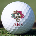Sugar Skulls & Flowers Golf Balls (Personalized)