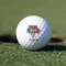 Sugar Skulls & Flowers Golf Ball - Branded - Front Alt