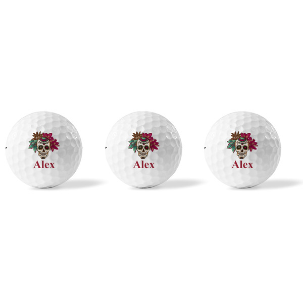 Sugar Skulls & Flowers Golf Balls - Titleist - Set of 3 - APPROVAL