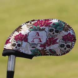 Sugar Skulls & Flowers Golf Club Iron Cover (Personalized)