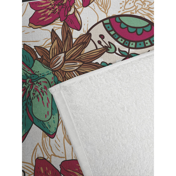 Sugar Skulls & Flowers Golf Towel - Detail