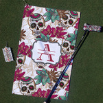 Sugar Skulls & Flowers Golf Towel Gift Set (Personalized)