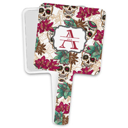 Sugar Skulls & Flowers Hand Mirror (Personalized)