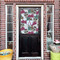 Sugar Skulls & Flowers House Flags - Double Sided - (Over the door) LIFESTYLE