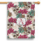 Sugar Skulls & Flowers 28" House Flag - Single Sided (Personalized)