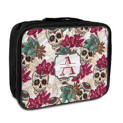 Sugar Skulls & Flowers Insulated Lunch Bag (Personalized)