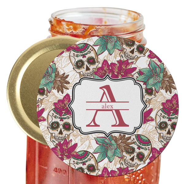 Custom Sugar Skulls & Flowers Jar Opener (Personalized)