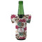 Sugar Skulls & Flowers Jersey Bottle Cooler - FRONT (on bottle)