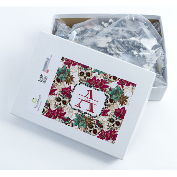 Sugar Skulls & Flowers Jigsaw Puzzle 500 Piece - Box