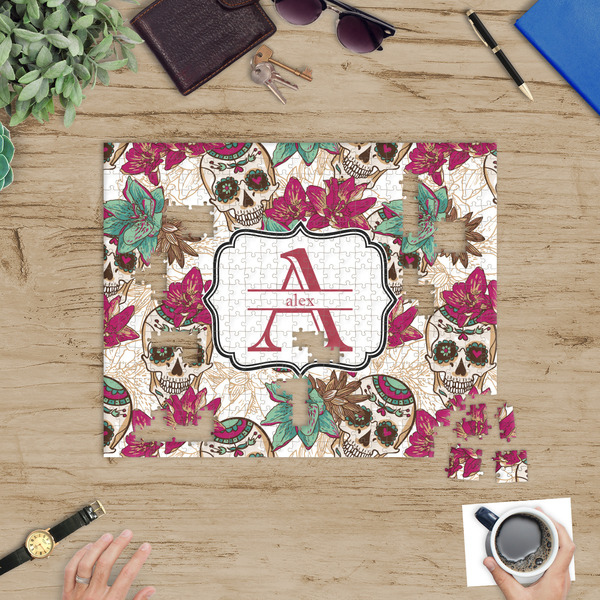 Sugar Skulls & Flowers Jigsaw Puzzle 500 Piece - In Context