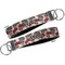 Sugar Skulls & Flowers Key-chain - Metal and Nylon - Front and Back
