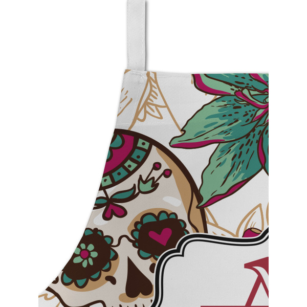 Sugar Skulls & Flowers Kid's Aprons - Detail