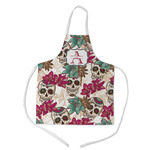 Sugar Skulls & Flowers Kid's Apron - Medium (Personalized)