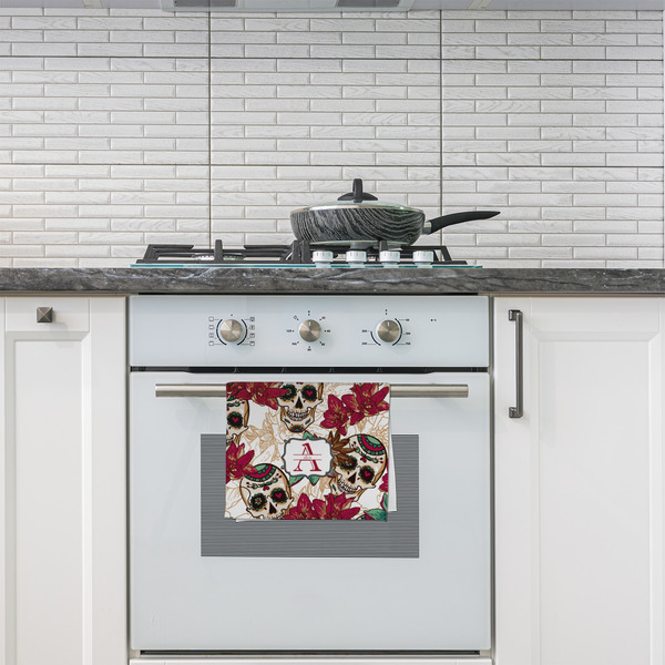 Sugar Skulls & Flowers Kitchen Towel - Poly Cotton - Lifestyle