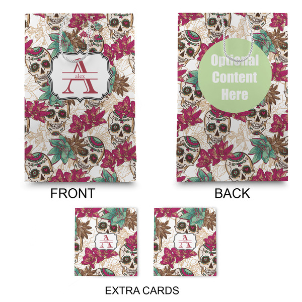 Sugar Skulls & Flowers Large Gift Bag - Approval