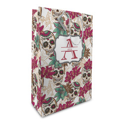 Sugar Skulls & Flowers Large Gift Bag (Personalized)