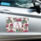Sugar Skulls & Flowers Large Rectangle Car Magnets- In Context