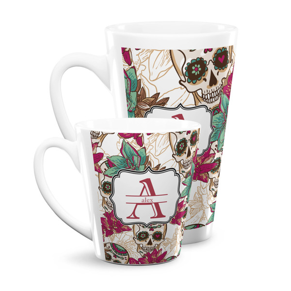 Sugar Skulls & Flowers Latte Mugs Main