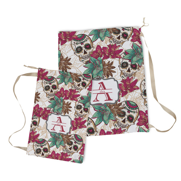 Sugar Skulls & Flowers Laundry Bag - Both Bags
