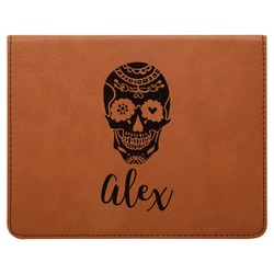 Sugar Skulls & Flowers Leatherette 4-Piece Wine Tool Set (Personalized)