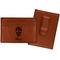 Sugar Skulls & Flowers Leatherette Wallet with Money Clip (Personalized)