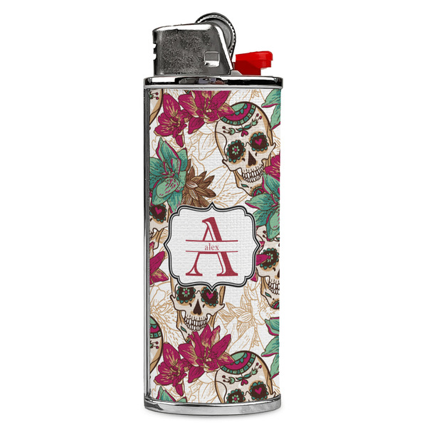 Custom Sugar Skulls & Flowers Case for BIC Lighters (Personalized)