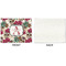 Sugar Skulls & Flowers Linen Placemat - APPROVAL Single (single sided)