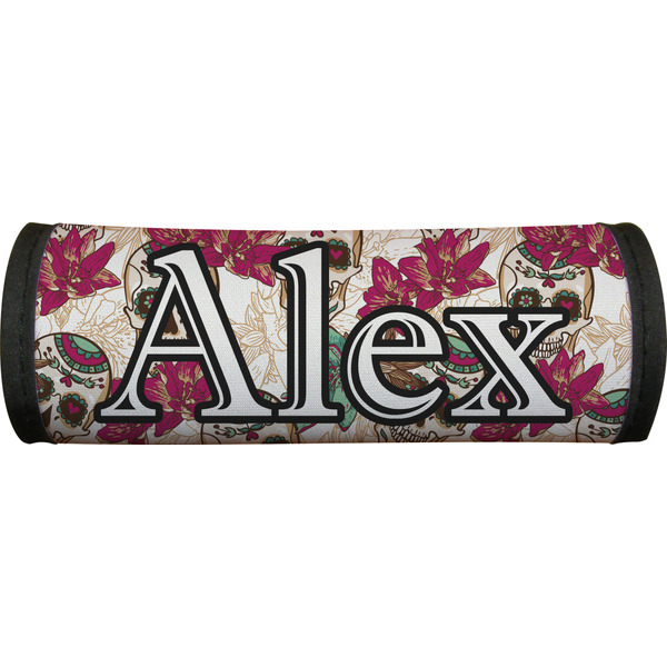 Sugar Skulls & Flowers Luggage Handle Wrap