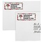 Sugar Skulls & Flowers Mailing Labels - Double Stack Close Up