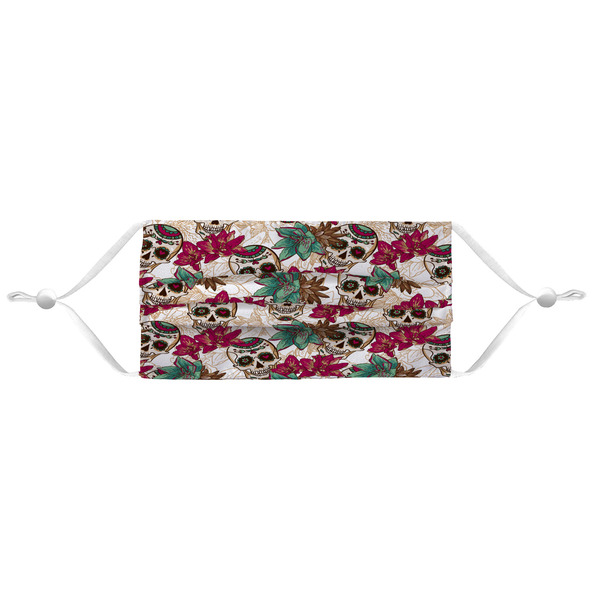 Sugar Skulls & Flowers Mask - Pleated (new) APPROVAL