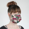 Sugar Skulls & Flowers Mask - Quarter View on Girl